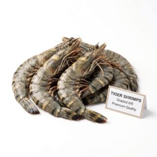 Premium Frozen Tiger Shrimps (Size 6/8, Extra Large) – 2-Pack Special Deal