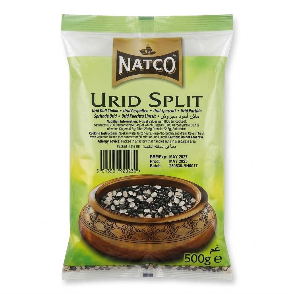 Natco Urid Split (Urid Dal Chilka) – 500g
